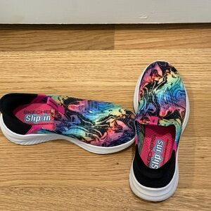 Skechers Kid 3.0 Ultra Flex Cosmo Swirl Colorful Slip-Ins Sneakers